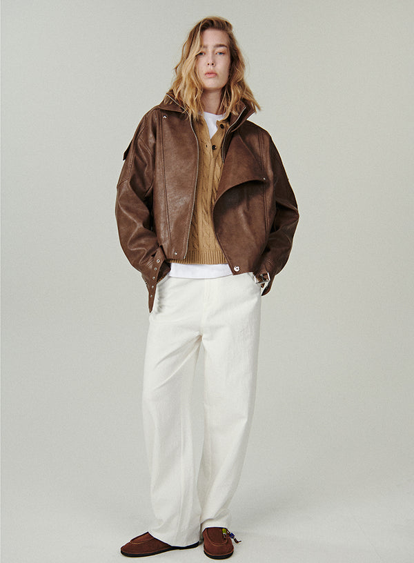 Retro PU Jacket