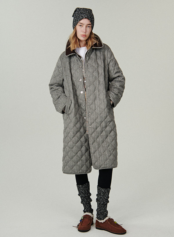 Scarf Collar Down Coat