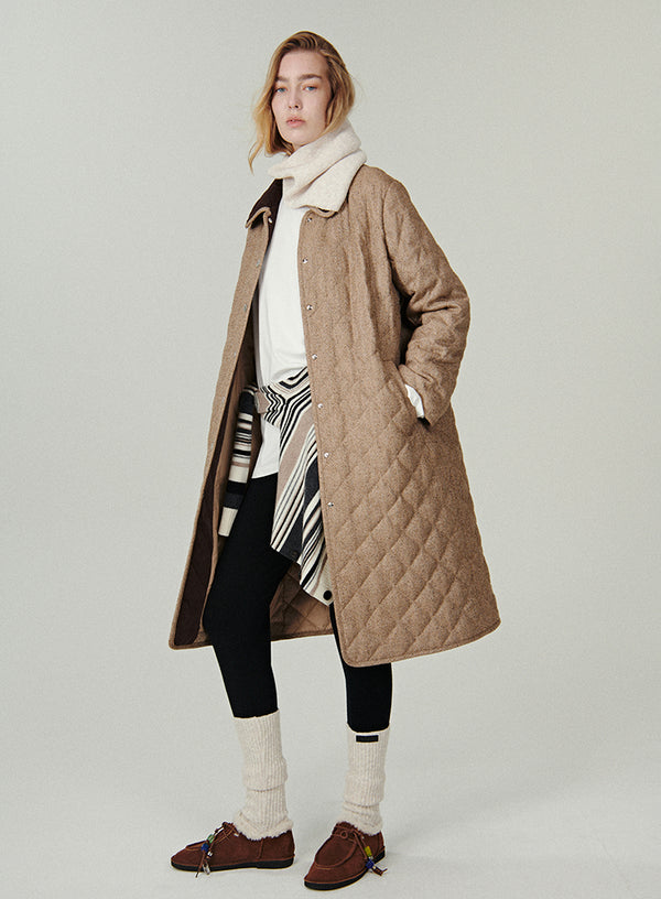 Scarf Collar Down Coat
