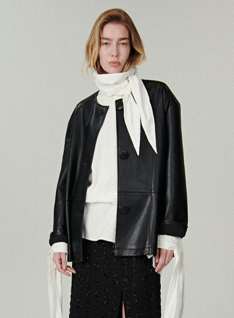 PU Faux Leather Jacket