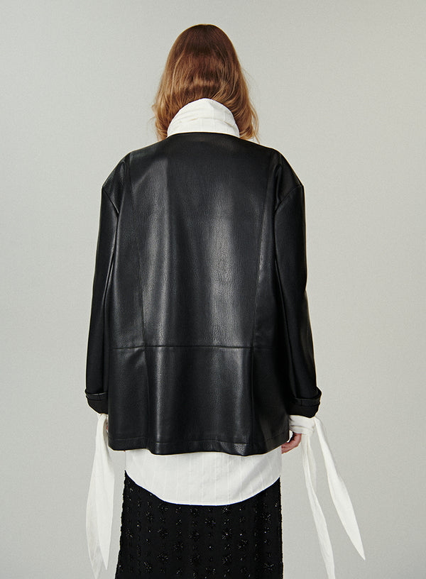 PU Faux Leather Jacket