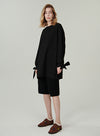 Ribbon Tie Long Shirt