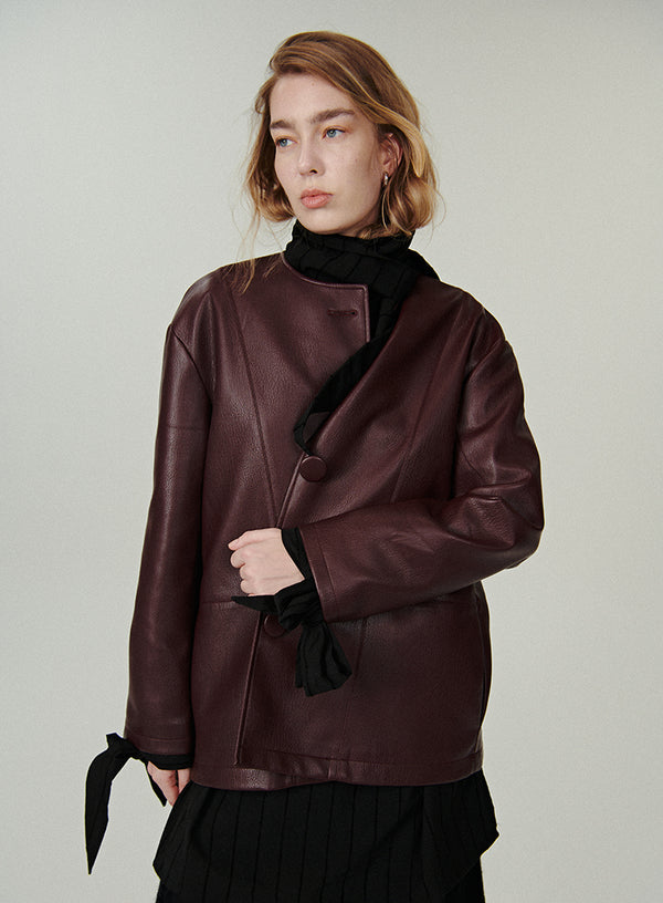 PU Faux Leather Jacket