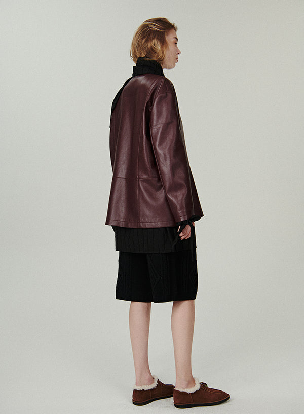 PU Faux Leather Jacket