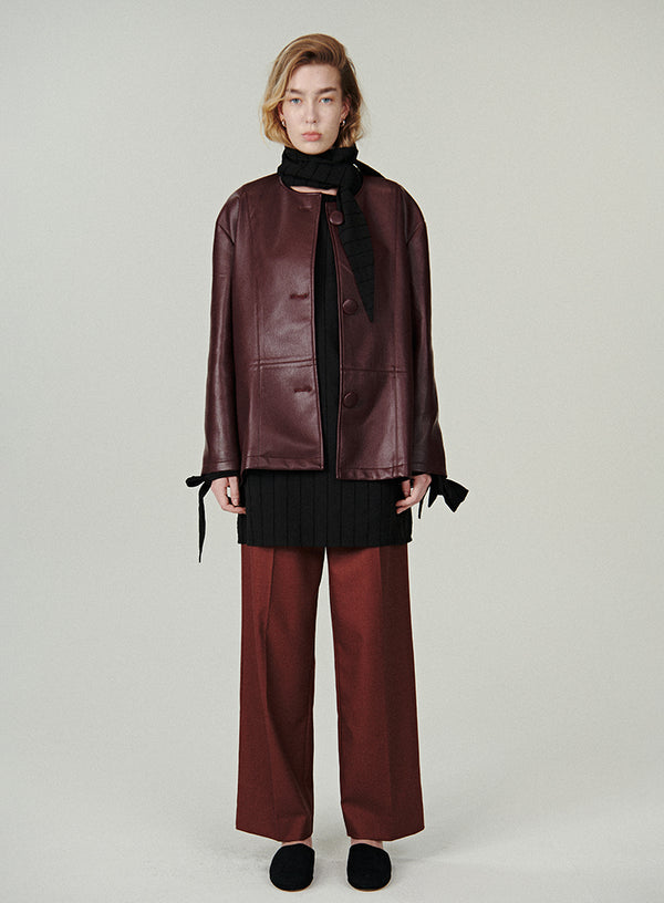 PU Faux Leather Jacket