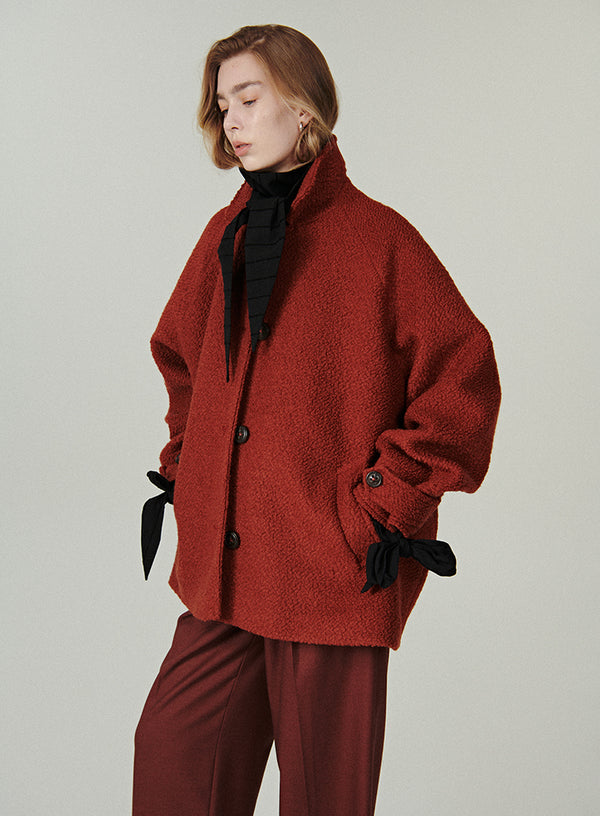Cropped Wool Coat