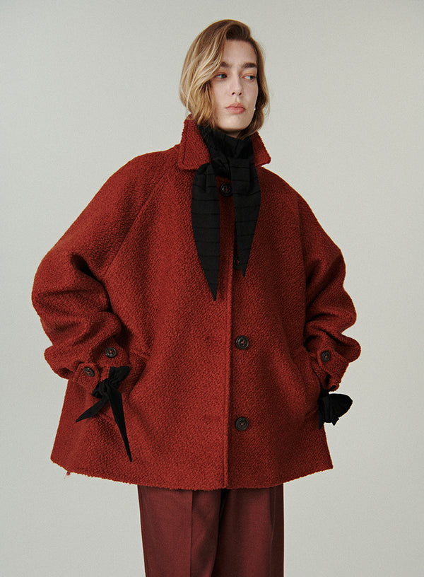 Cropped Wool Coat