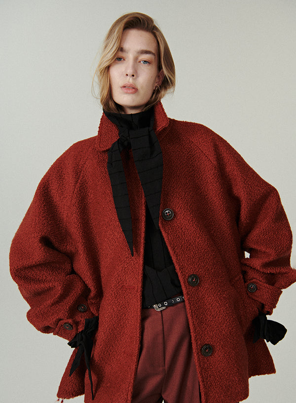 Cropped Wool Coat