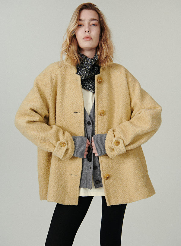 Cropped Wool Coat