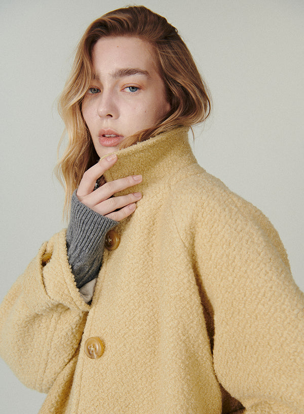 Cropped Wool Coat