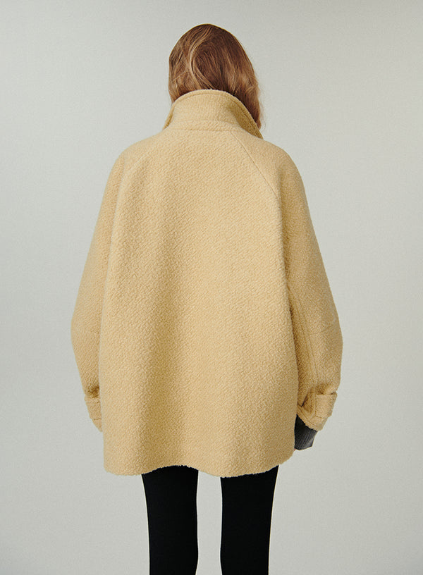 Cropped Wool Coat