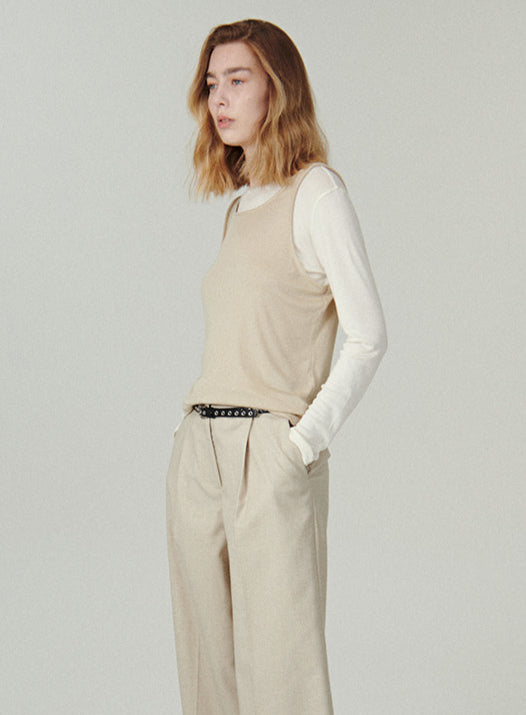 Layered Look Knit Top