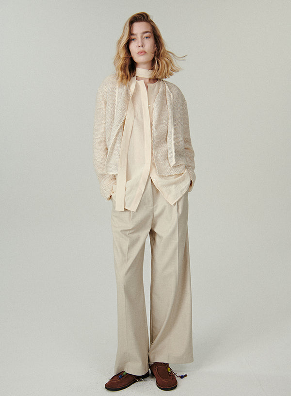 Chic Wrap Collar Shirt