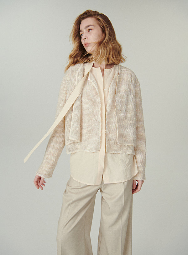 Layered Look Cardigan