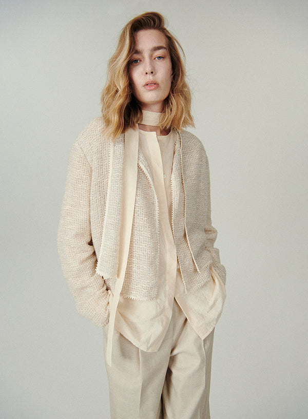 Chic Wrap Collar Shirt