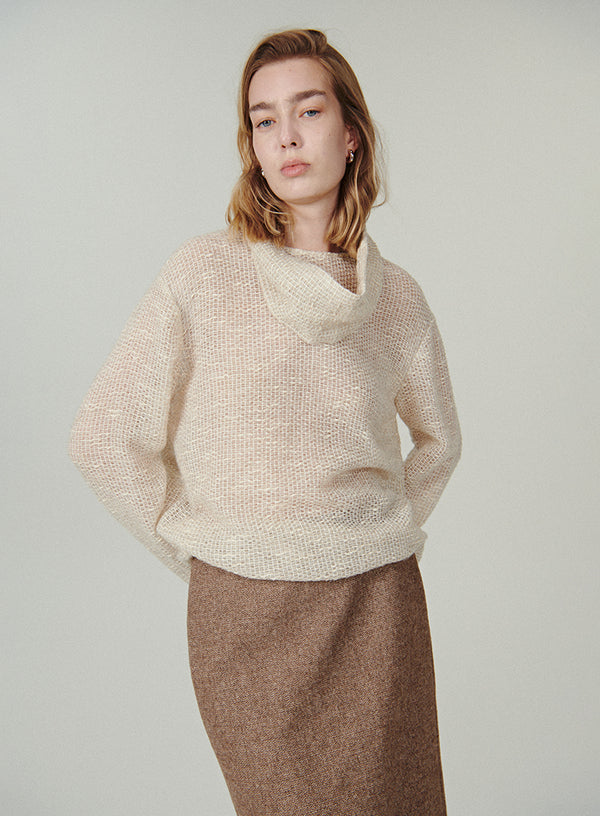 Removable Scarf Collar Top