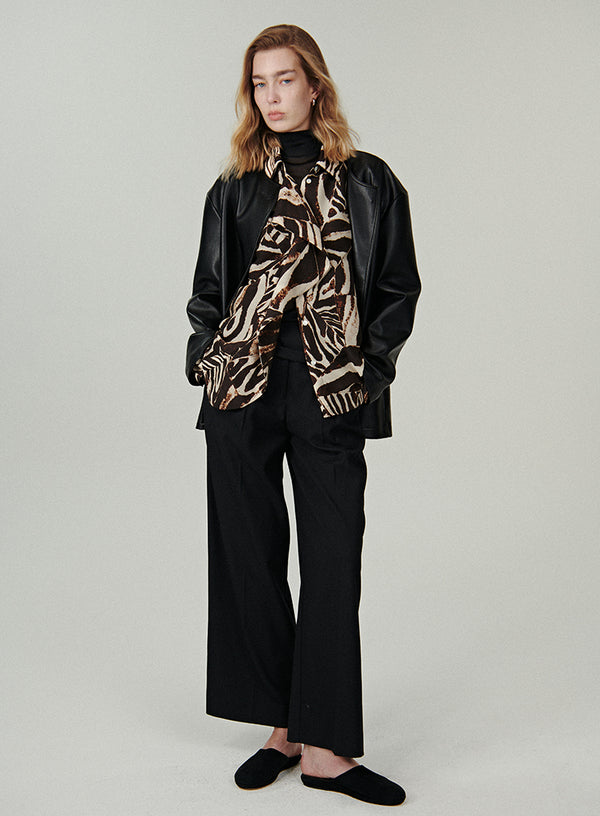 PU Faux Leather Jacket