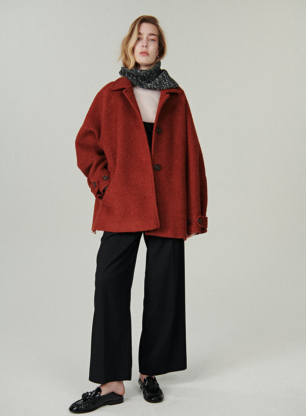 Cropped Wool Coat