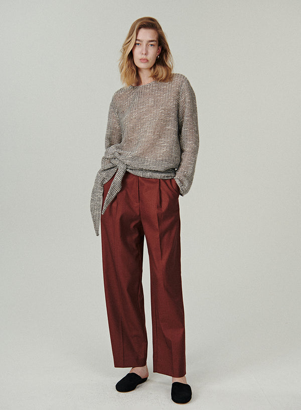 Removable Scarf Collar Top