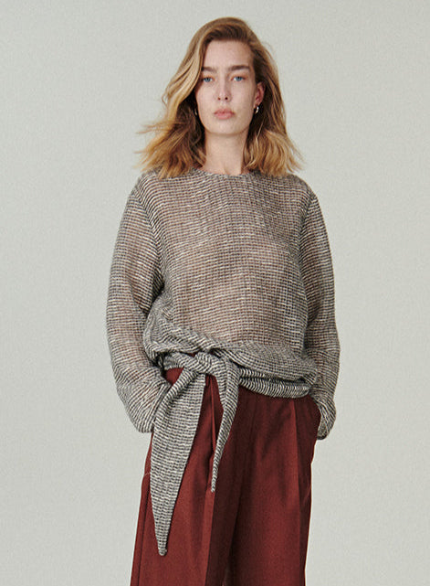 Removable Scarf Collar Top