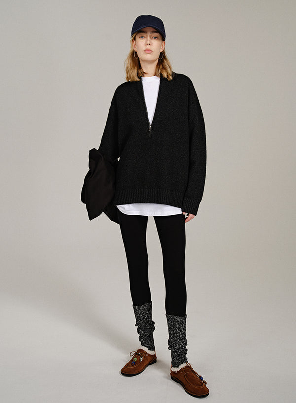 Yak Wool Zip Sweater