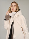 Black/White Dual Side Down Coat