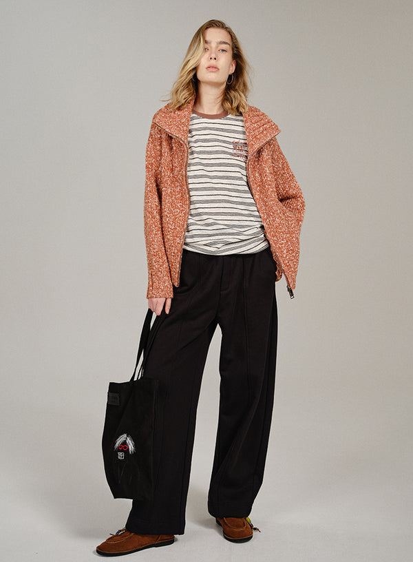 Marled Wool-blend Cardigan