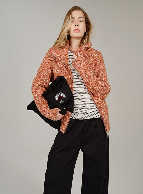 Marled Wool-blend Cardigan