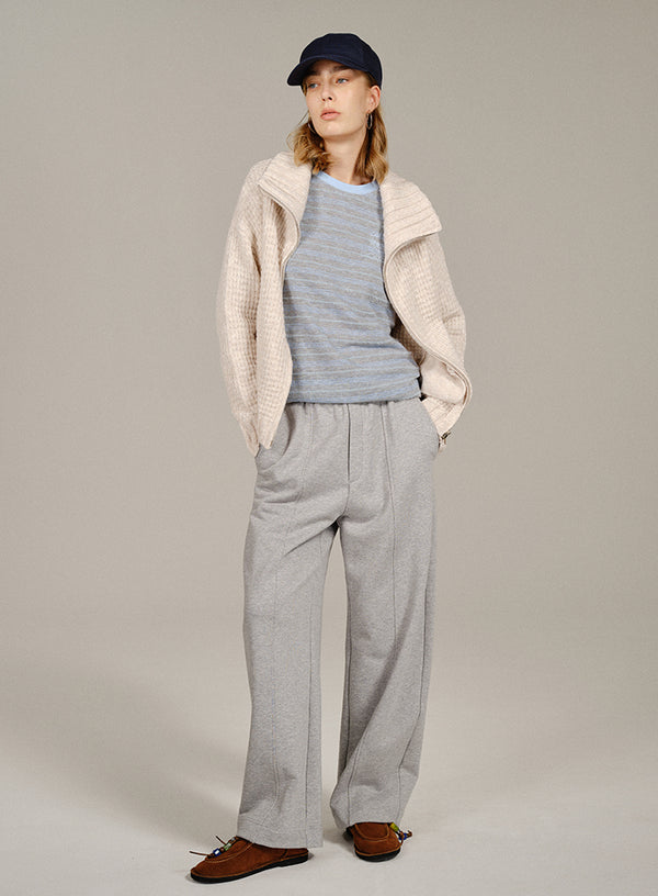 Marled Wool-blend Cardigan