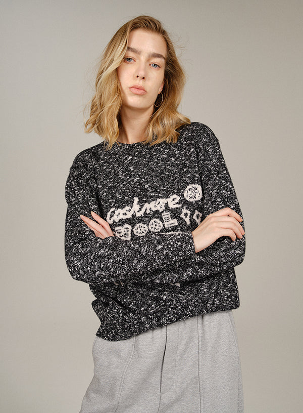 Marled Wool-blend Sweater