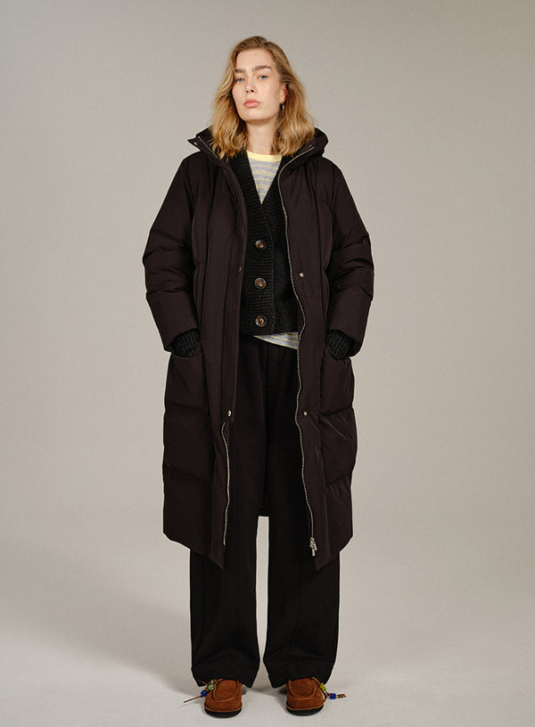 Deep V-Neck Yak Wool Cardigan