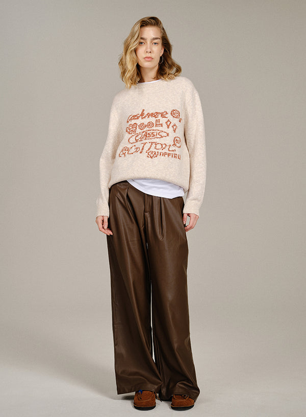 Marled Wool-blend Sweater