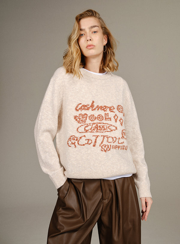 Marled Wool-blend Sweater