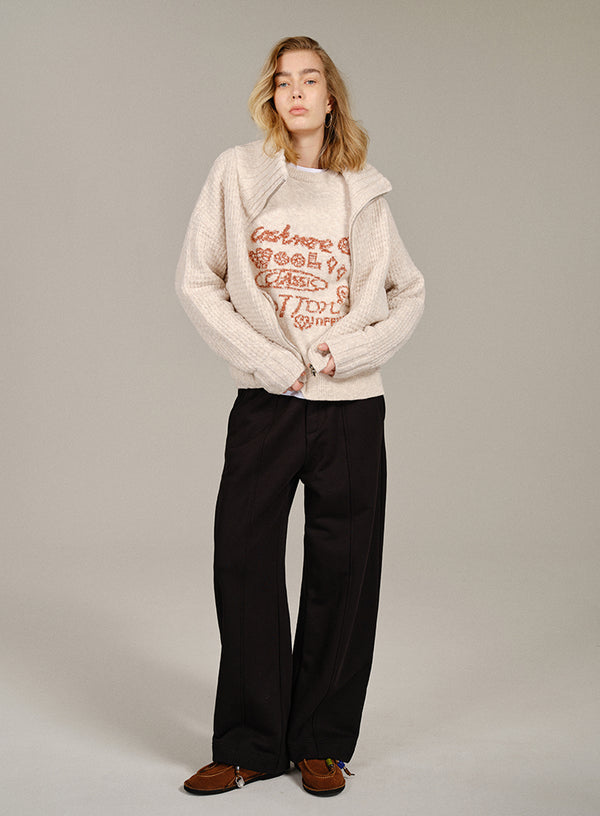 Marled Wool-blend Sweater