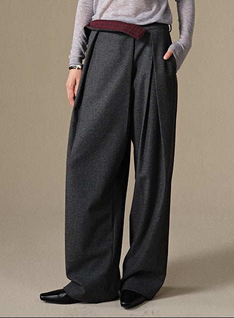 Designer Wide-Leg Pants
