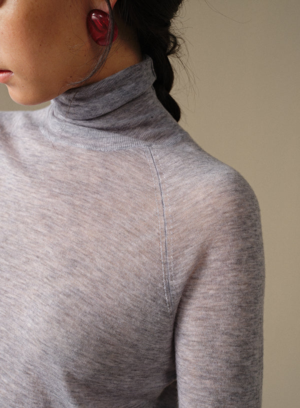 Turtleneck Wool Base Layer Top