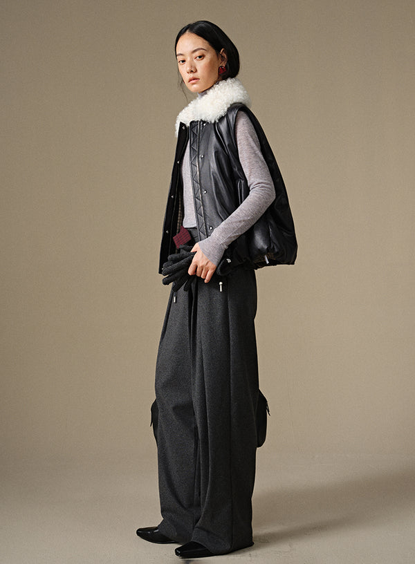 Designer Wide-Leg Pants