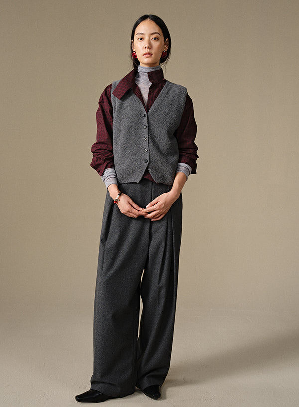 Cashmere Knit Vest Top