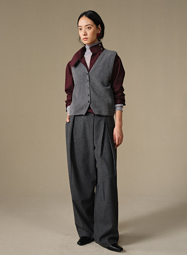 Cashmere Knit Vest Top