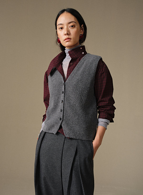 Cashmere Knit Vest Top