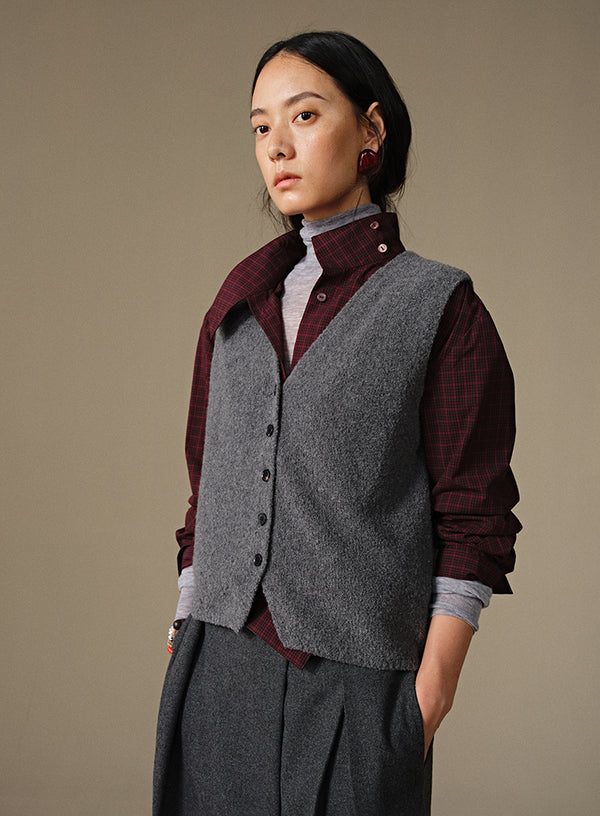 Cashmere Knit Vest Top