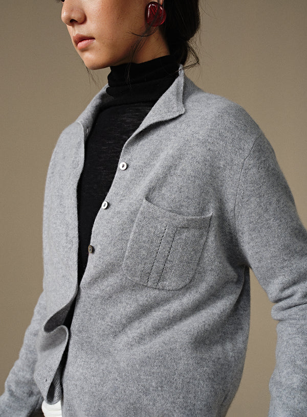 Cashmere Shirtstyle Cardigan