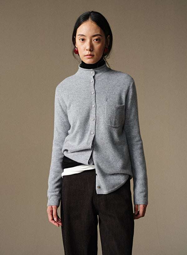 Cashmere Shirtstyle Cardigan