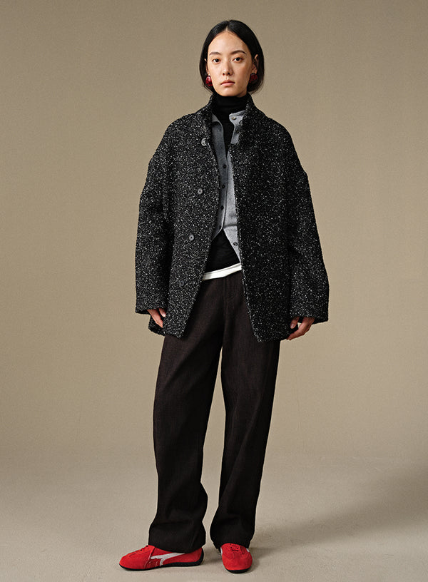 Winter Floral Jacket Coat