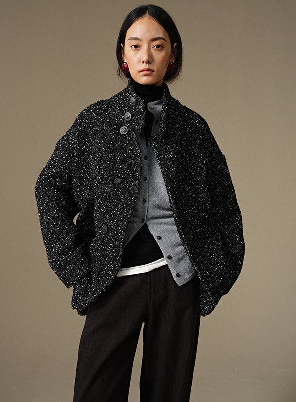 Winter Floral Jacket Coat