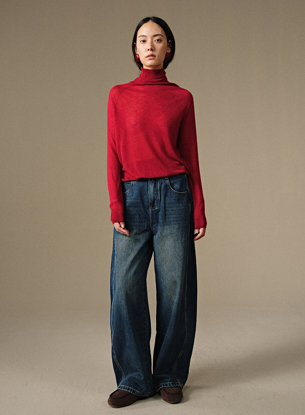 Turtleneck Wool Base Layer Top
