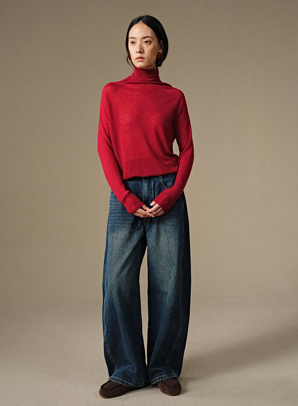 Turtleneck Wool Base Layer Top