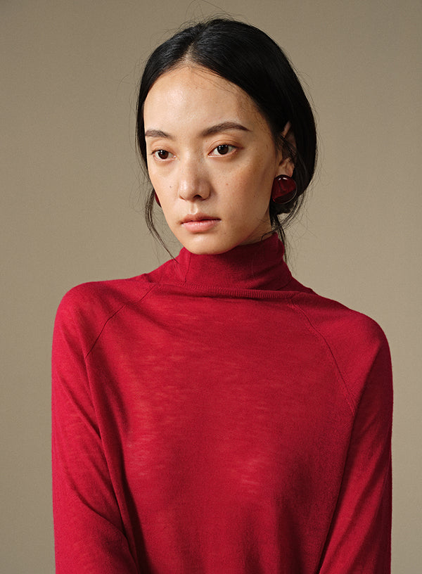 Turtleneck Wool Base Layer Top
