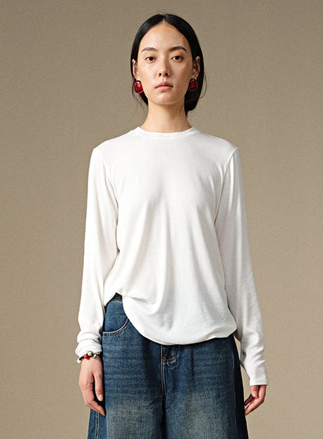 Cozy Wool Long Sleeve Tee