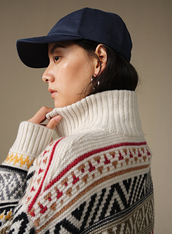 Retro Jacquard Cardigan